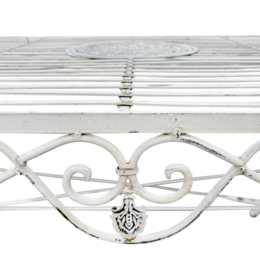 Antique white rectangular table 170 x 90 cm