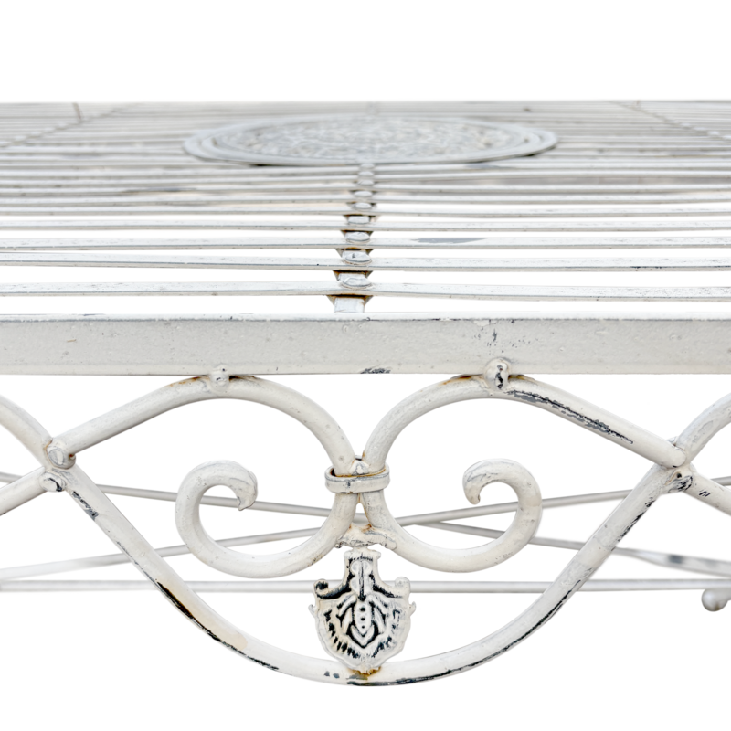 Antique white rectangular table 170 x 90 cm