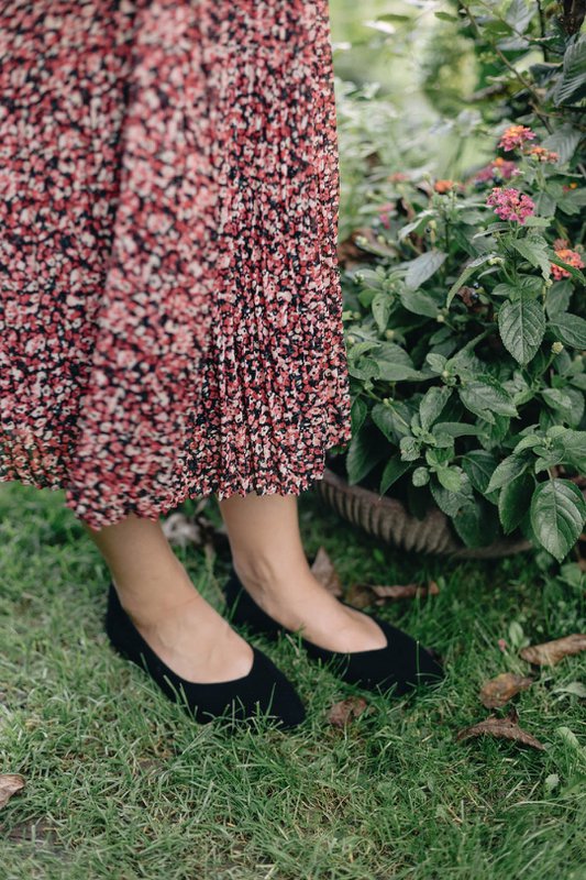 Ruskind klassiske ballerinaer - Audrey - Sort 34-42