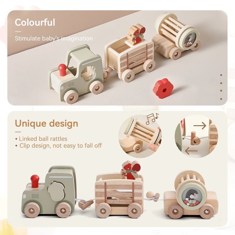 Wooden Train Learning Toy