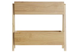 BAMBOO SHELF 27X12X25 2 FLOORS NATURAL SPICE RACK PC207675