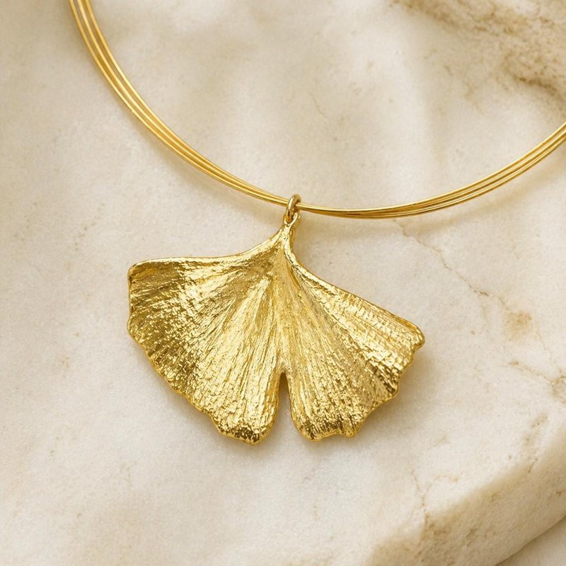 Echte Ginkgo-Biloba-Blatt-Halskette, handgefertigter Naturschmuck, Bio-Wald-Anhänger, Geschenk für Langlebigkeit und Erfolg, Sterling Silber 925