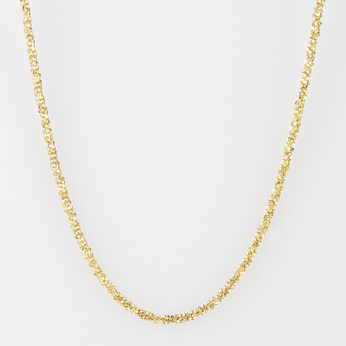 925 sterling zilveren ketting "Disco" 1.1mm, verguld