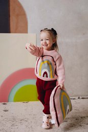 Leggings organici Mirtillo rosso