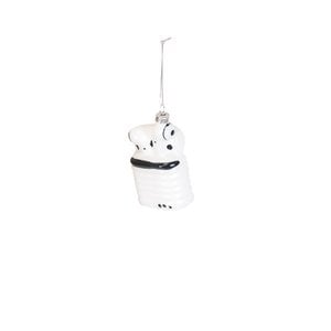 Ornament Weihnachtshänger – Airpods – Glas – 6,5 x 3,5 x 10,5 cm