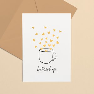 Grußkarte Goldfolie | Gute Besserung