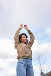 Pullover Alaska Camel Print (DONNA)