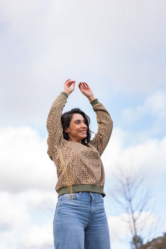 Pullover Alaska Camel Print (DONNA)