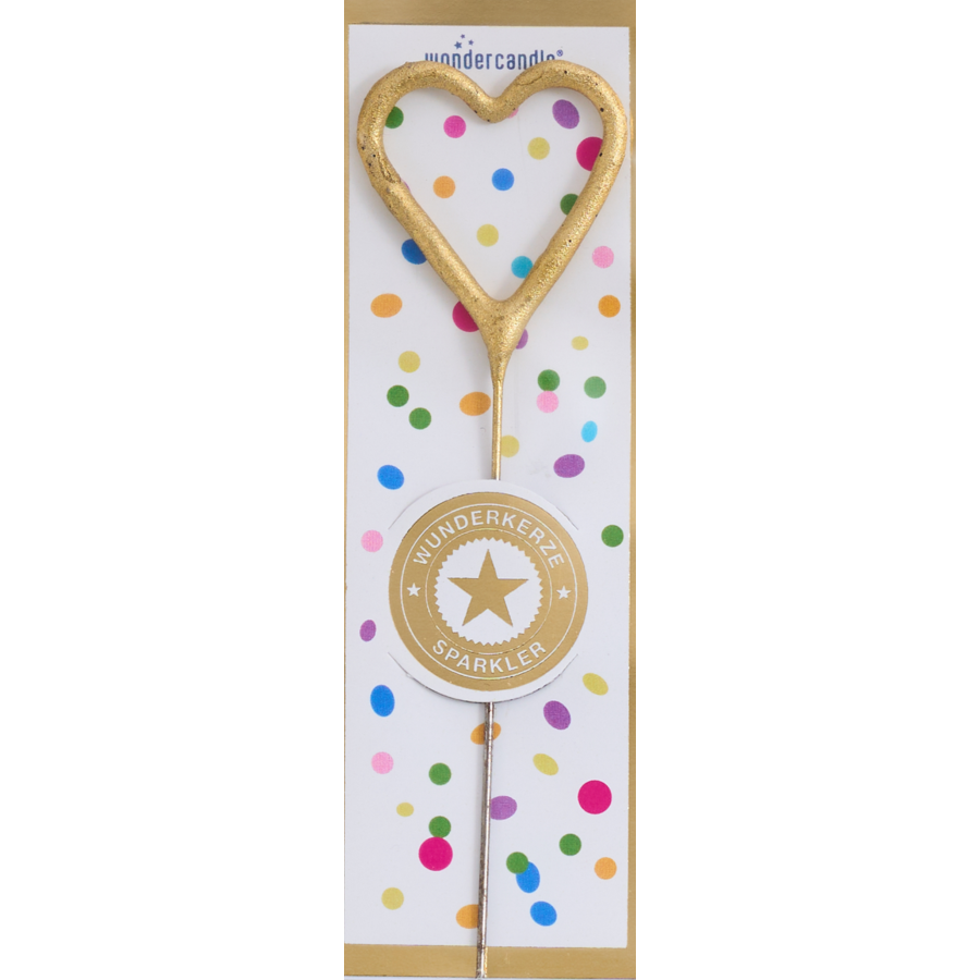 Herz Tricolor gold silber rosé Wondercandle® mini