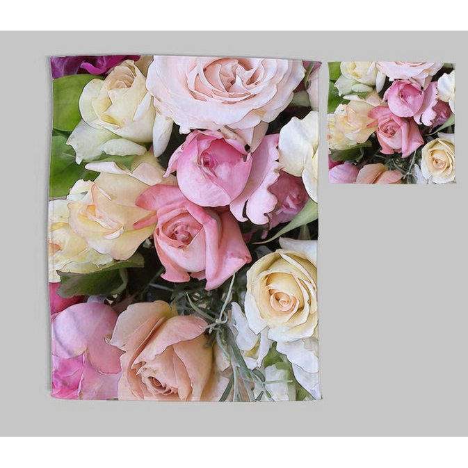 Set di strofinacci e strofinacci nel Giardino delle Rose