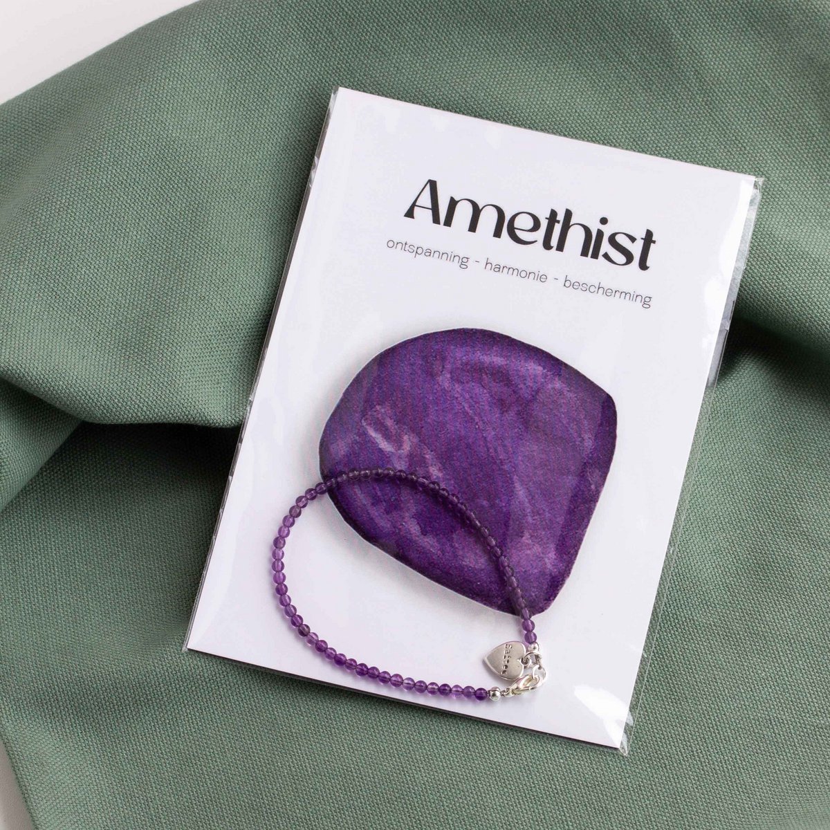 Bracelet en pierres précieuses améthyste