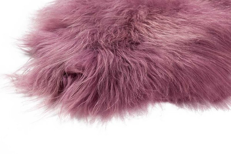 SHEEPSKIN ICELANDIC DARK PINK 90-110cm