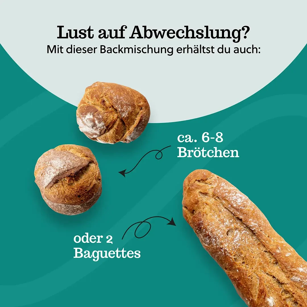 Bread baking mix: Swiss Ruchmehl bread