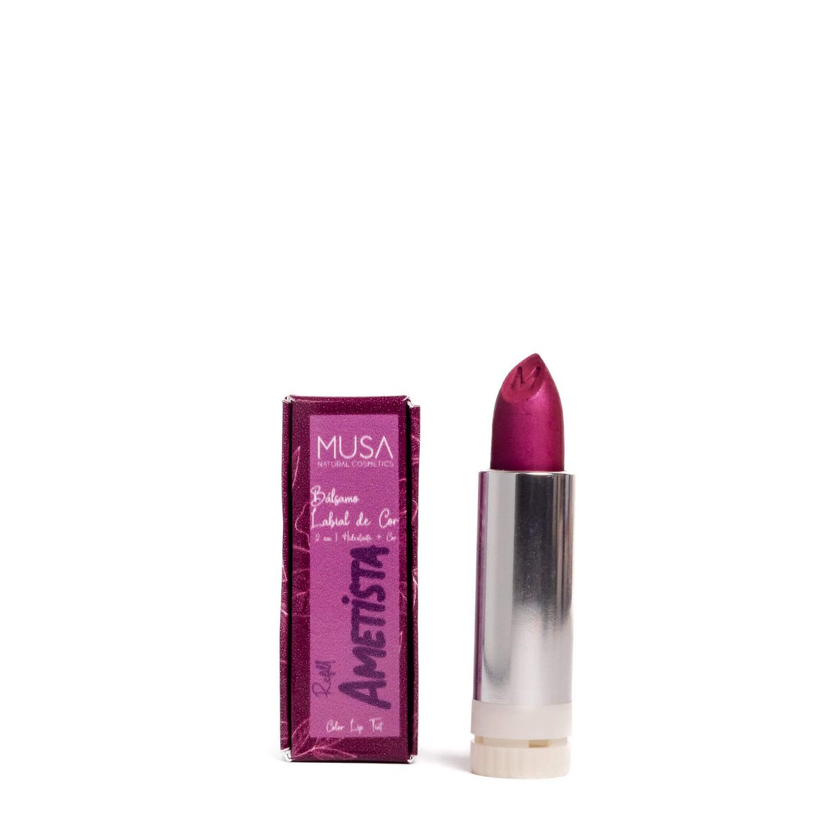2 in 1 - Moisturizing Lip Balm + Color Lipstick with Refill