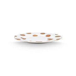 Plate Dot Delight White-Gold 23cm