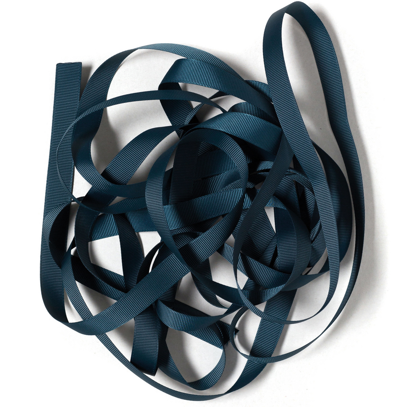 Gift ribbon petrol, light green ribbon easy to tie, 16mm x 5m dark blue grosgrain ribbon for wrapping gifts