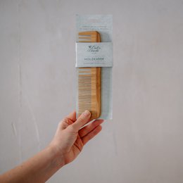 Pettine per capelli in bambù