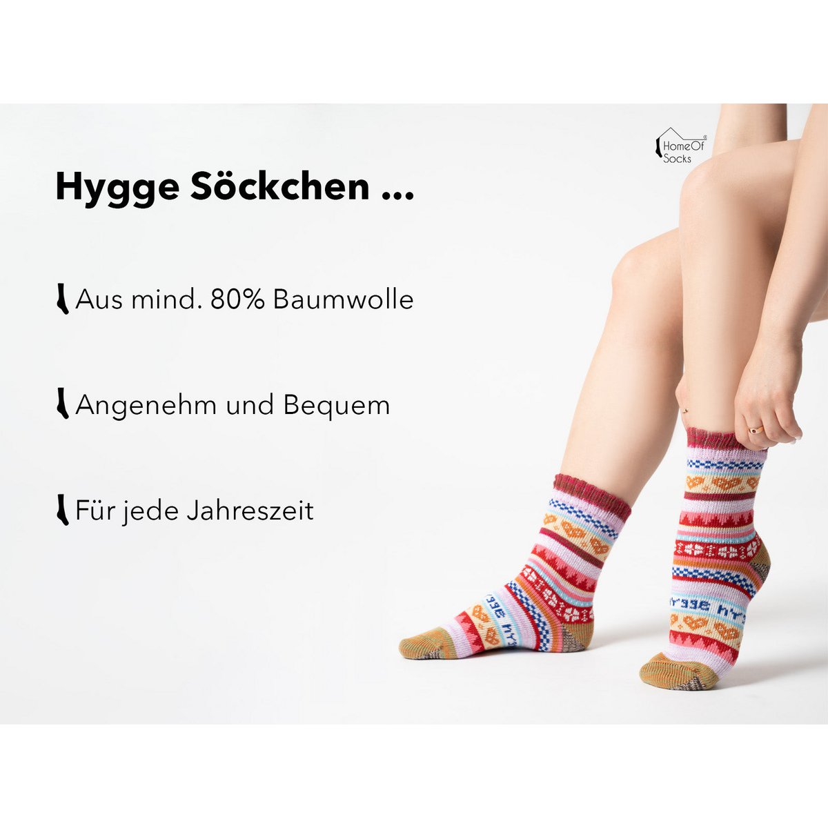 Calcetines Hygge para mujer - lote de 3