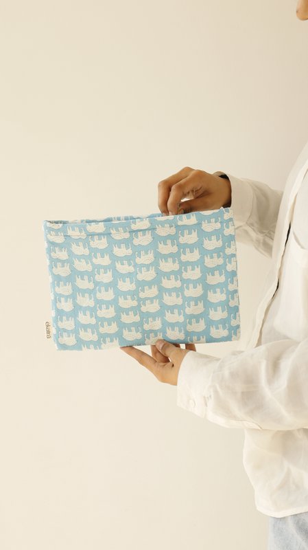 Pochette | Grands tirages biologiques en métal fabriqué à la main | Coton