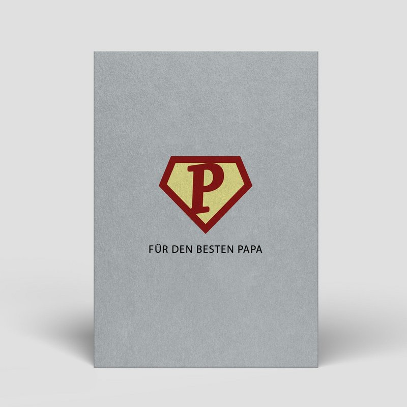 Postcard Father's Day - Superhero - No. 124