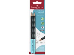 Pencil FC Jumbo Grip BC 2x graphite pencils ass. red/orange, blue/light and