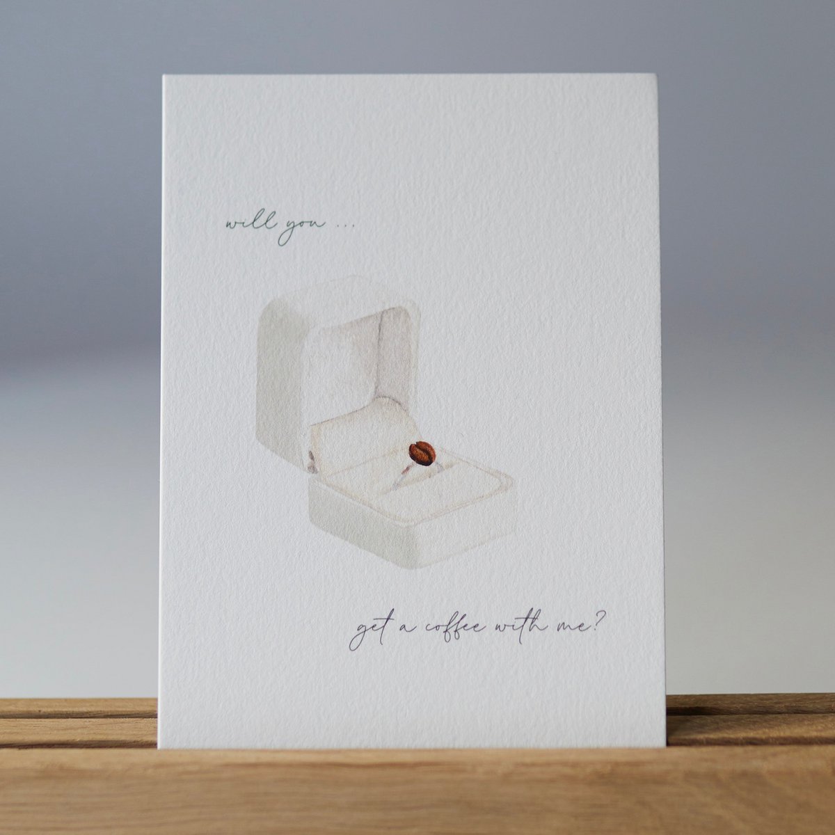 Carte postale "Voulez-vous prendre un café avec moi ?"