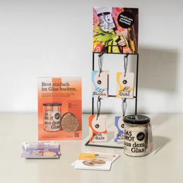 Nachfüller für Bio-Brotbackmischung im Glas "Kastanien im Hanfglück" (600 g)