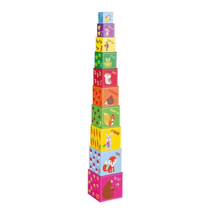 Lelin® Stapelblokken - Bosdieren