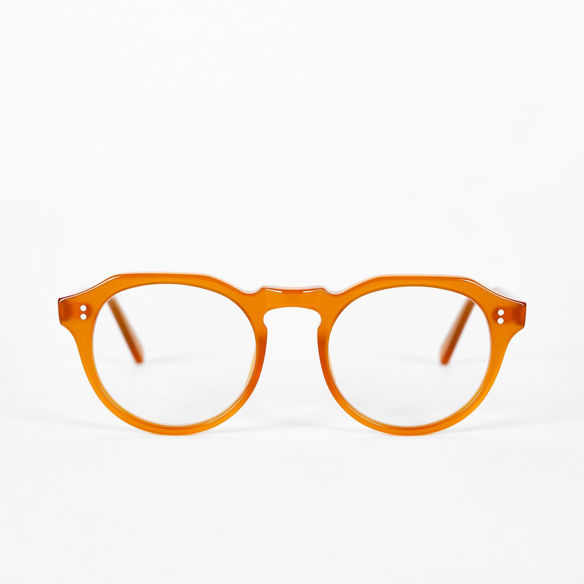 Blue light blocking glasses, Jamie model, acetate frame, sunrise color