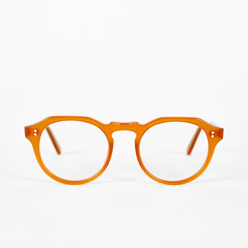 Blue light blocking glasses, Jamie model, acetate frame, sunrise color