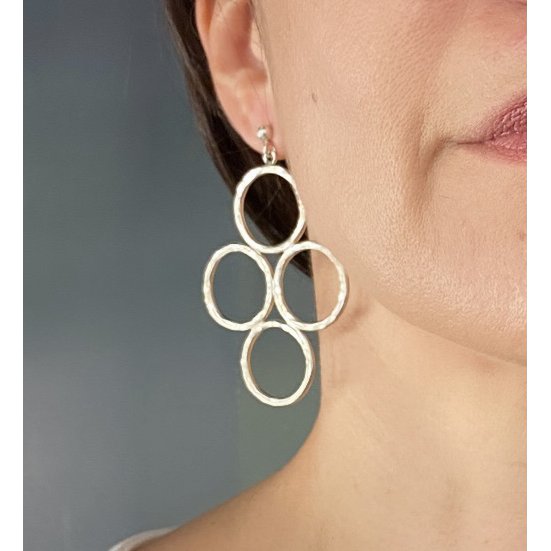 Nera earrings in silver