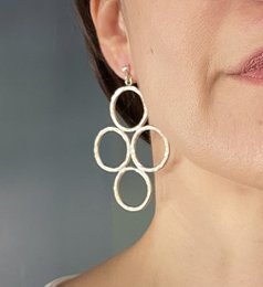 Boucles d'oreilles Nera en argent