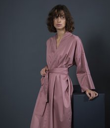 Bademantel Kimono aus massivem Ton