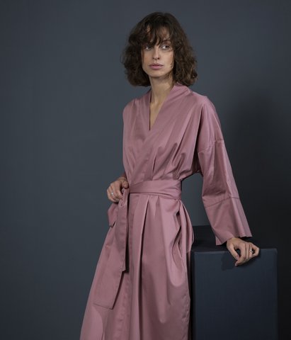 Bathrobe Kimono Solid Clay