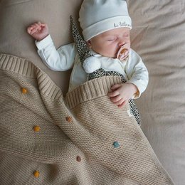 Gebreide Baby Deken | Wiegdeken | Wikkeldoek | Ivy and Soof