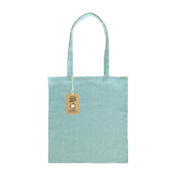 Recycled Cotton Shopper Bag Mint green
