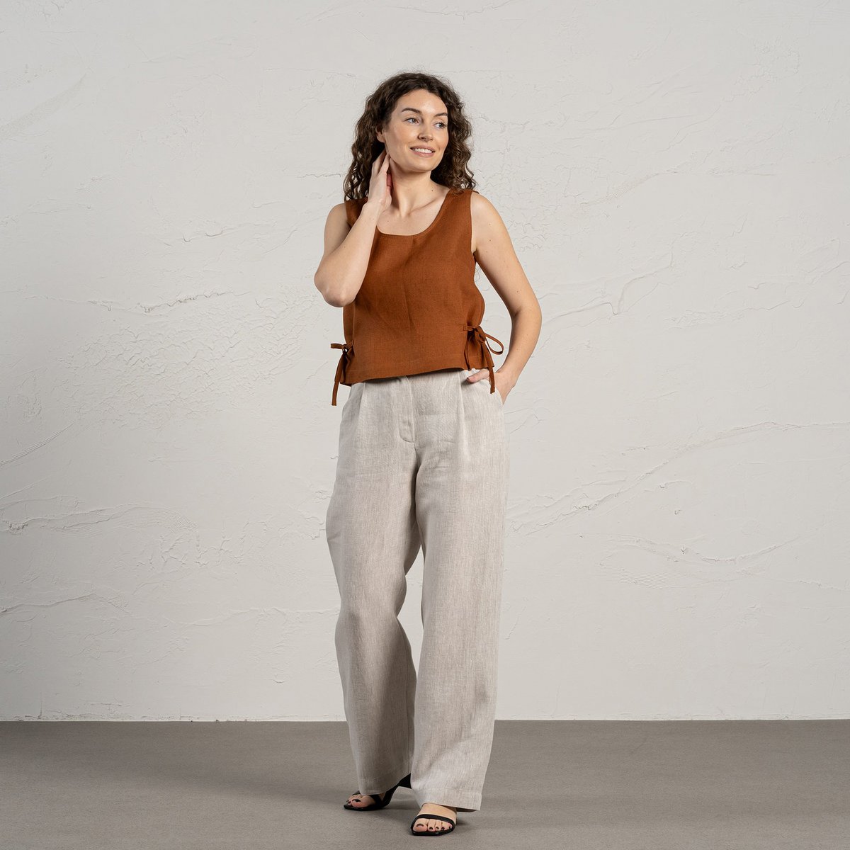 Crop Top con Nastri Laterali Audrey