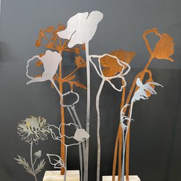 Griffe Reed & Bear en acier Corten 90 cm