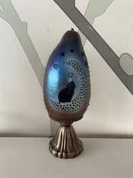 Kürbislampe - Katze und der Mond 3