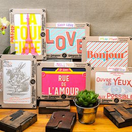 Box of 6 Christmas and New Year Letterpress Cards (with envelopes)