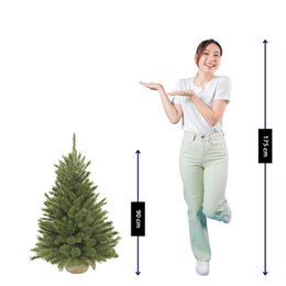 Artificial Christmas tree Forest frosted Green