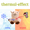 Heat cushion, the natural hot water bottle as a warm cuddly toy, large alpaca with organic millet filling and health herbs
