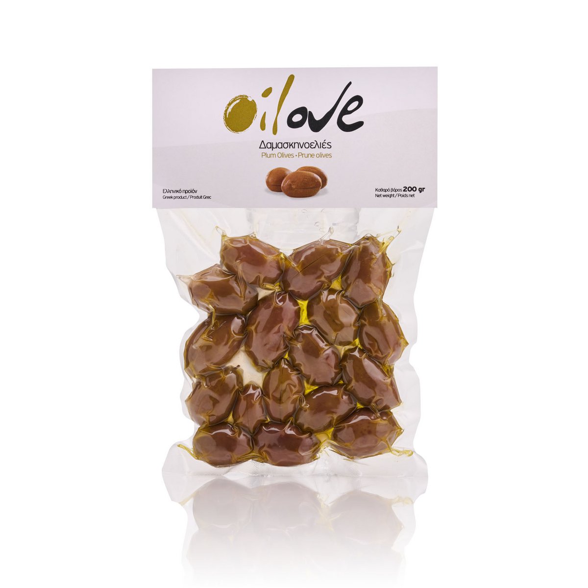 OLIVES DE TABLE OILOVE® à l'huile d'olive biologique, Emballage sous vide