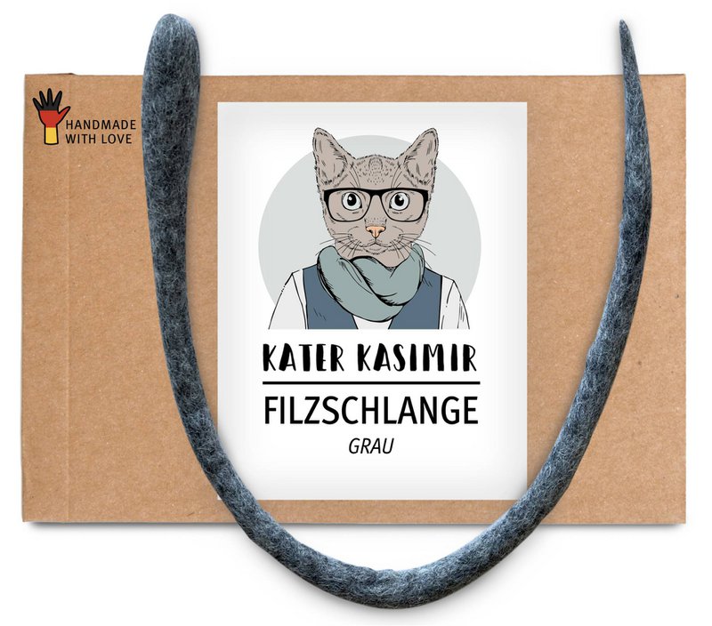 Felt snake (gray)
