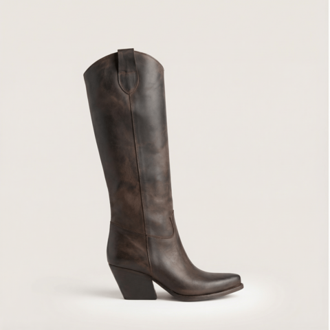 Russell Dark Brown Texan Boots