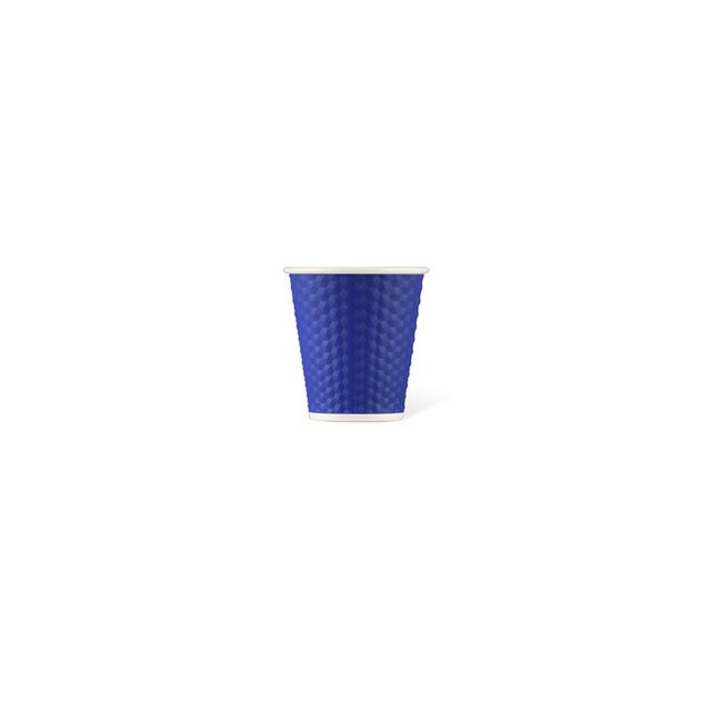 Porcelain cup LAP 180ml with silicon. grip honeycomb Indigo