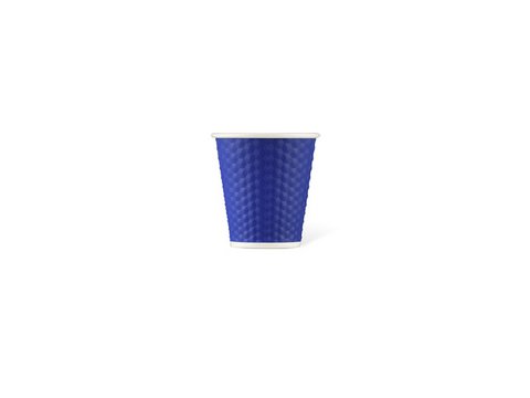 Porcelain cup LAP 180ml with silicon. grip honeycomb Indigo