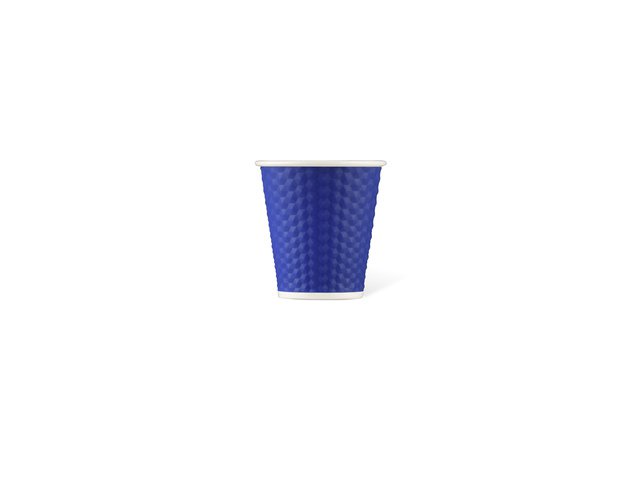 Porcelain cup LAP 180ml with silicon. grip honeycomb Indigo