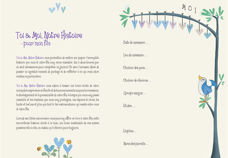 Toi & Moi, Notre Histoire - Pour mon Fils - Cadeau pour les nouvelles mamans