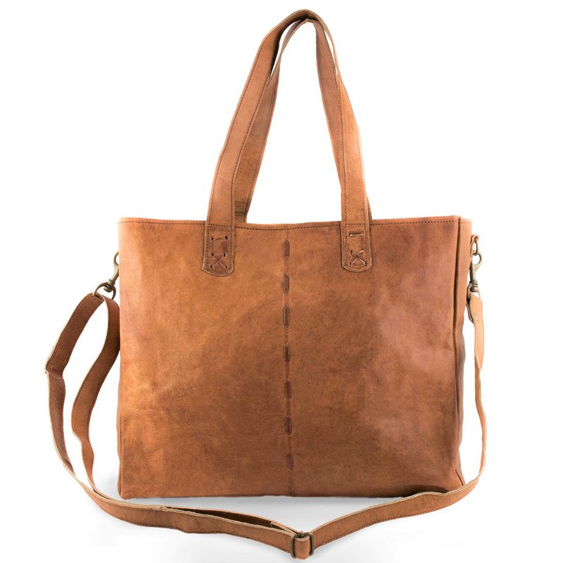 Shopper in pelle Ganesha